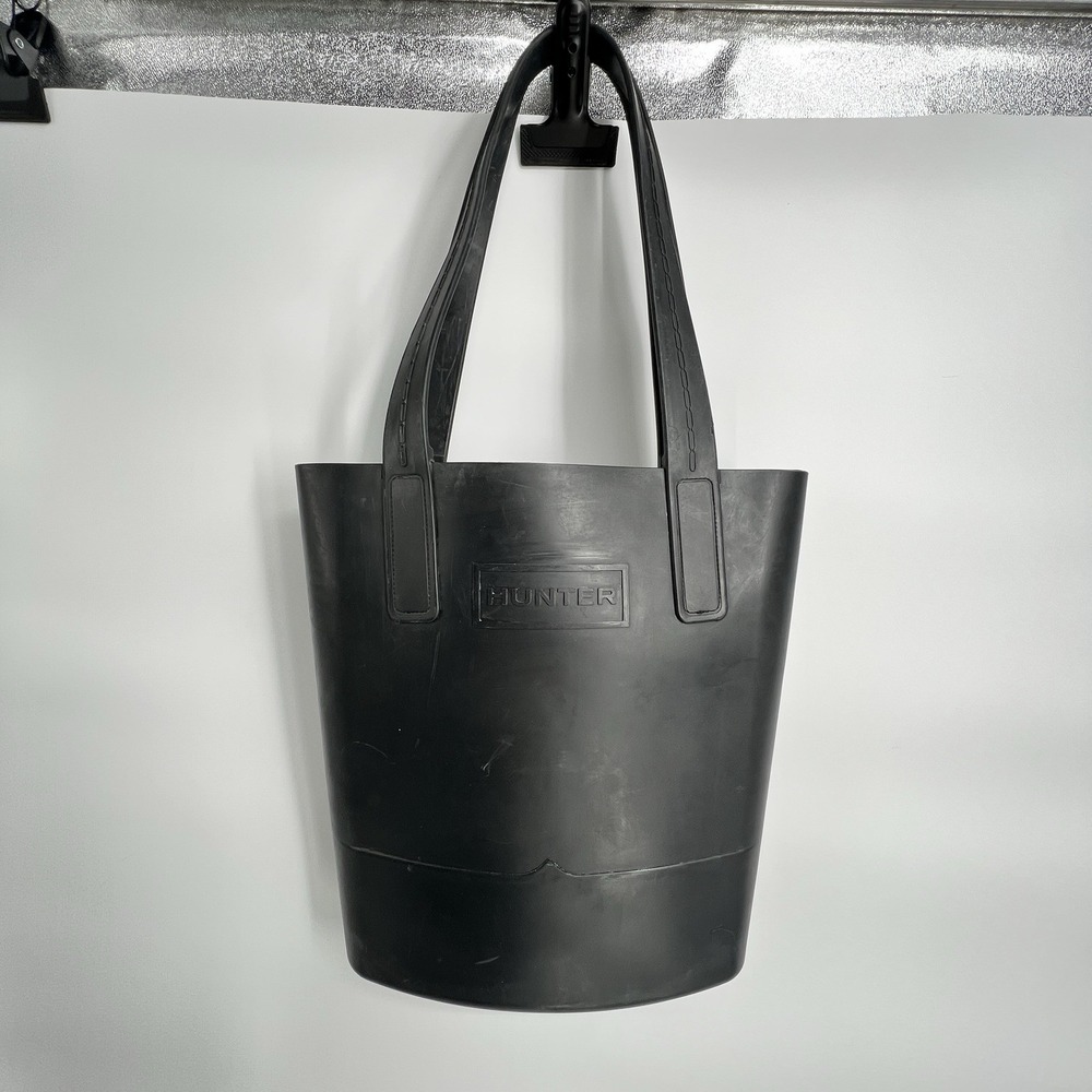 Hunter for Target Black Rubber‎ Waterproof Shoulder Tote Beach Bag Large